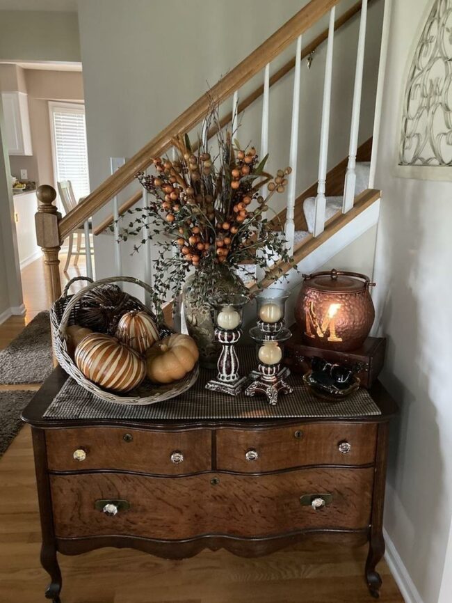 Copper "M" Autumn Corner
